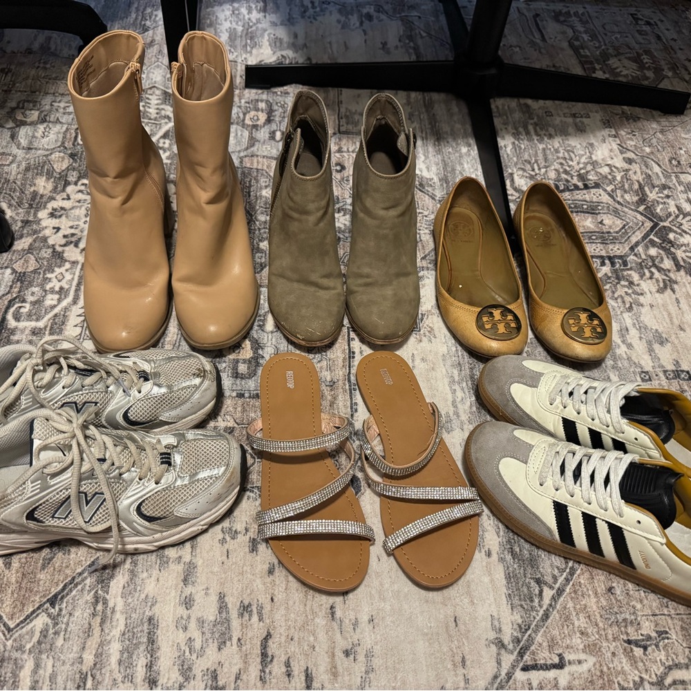 Tory Burch, New Balance, Adidas, Target shoes - size 8